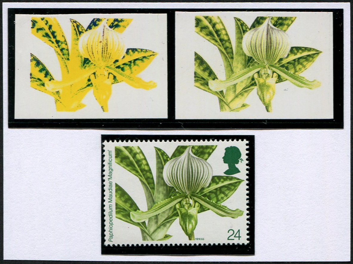 Orchids 24p SG 1660 PROOF COLOUR SEPARATIONS