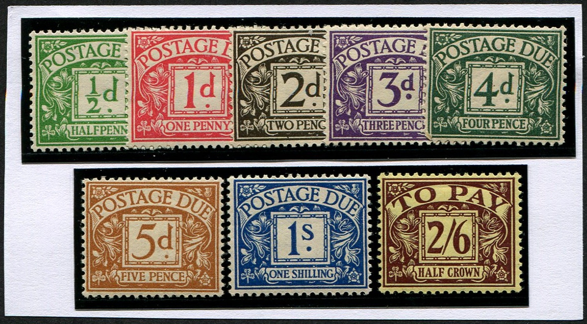 ½d - 2/6d SG D19/D26 SET OF 8 MINT