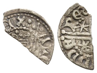Scotland. Alexander III AR Cut Halfpenny.