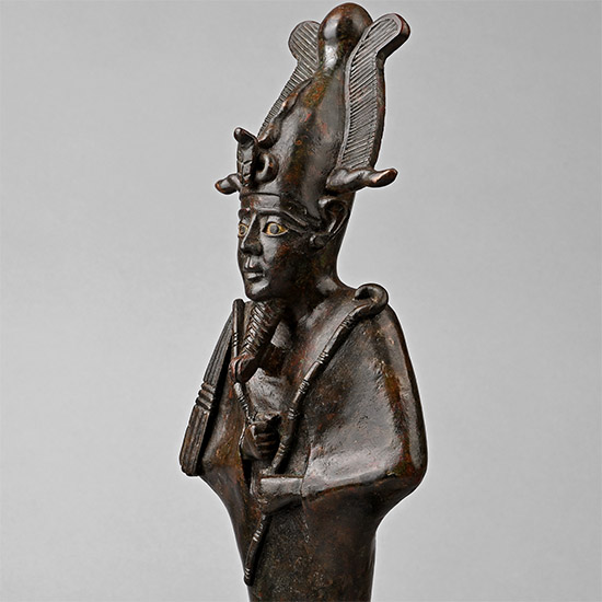 Large Egyptian Bronze Statue of Osiris