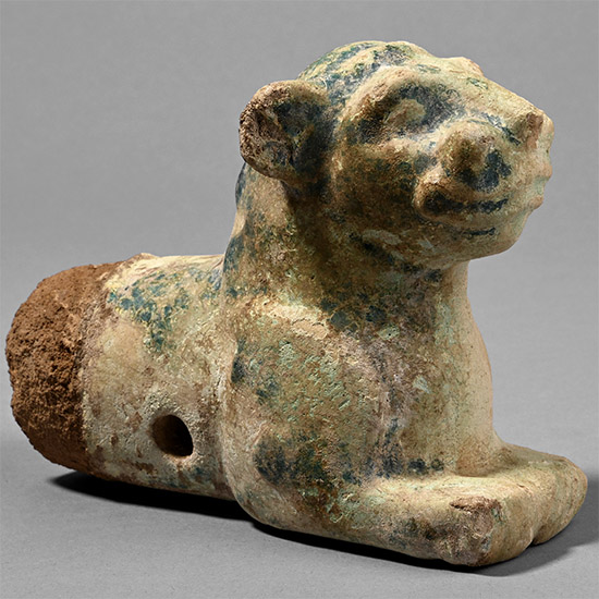 Ziwiye Blue Faience Lion Protome