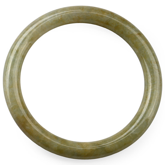 Chinese Carved and Polished Nephrite Jade Bracelet