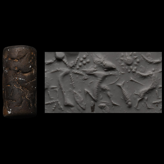 Assyrian Cylinder Seal with Animals