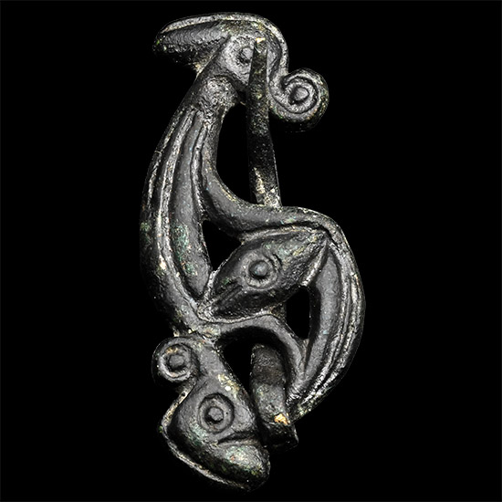 Large Romano-British Bronze Dragonesque Brooch