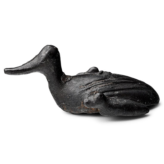 Roman Bronze Duck with Ducklings Mount