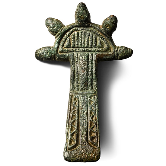 Saxon Bronze Radiate Brooch