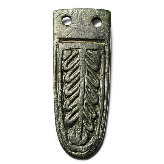 Anglo-Scandinavian Viking Bronze Tree of Life Strap End