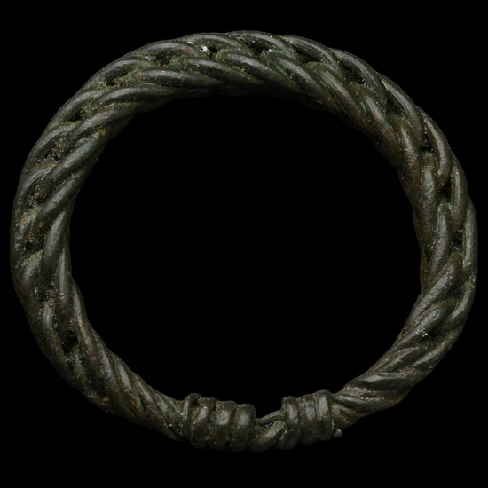 Viking Plaited Bronze Wire Ring