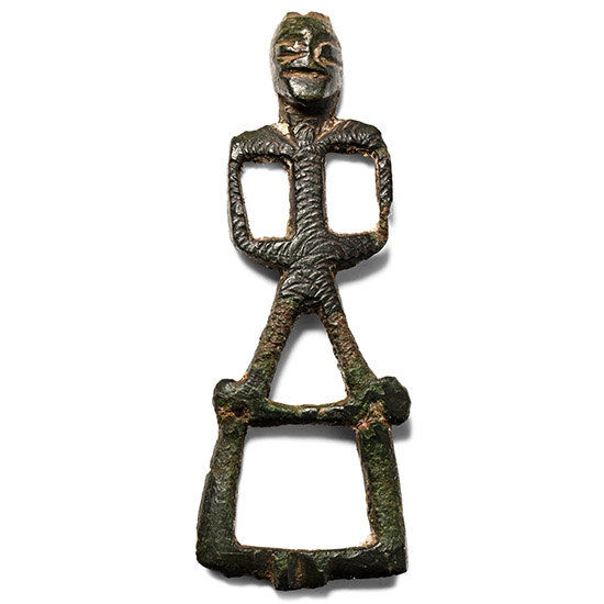 Viking Bronze Buckle with Odin