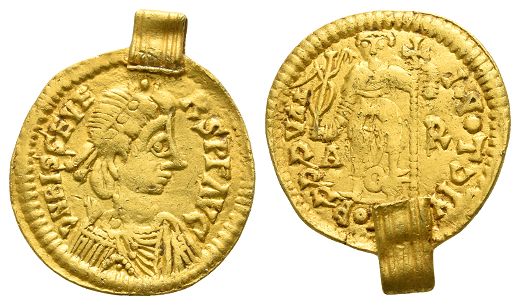 Visigoths. Pseudo-Imperial AV Solidus.