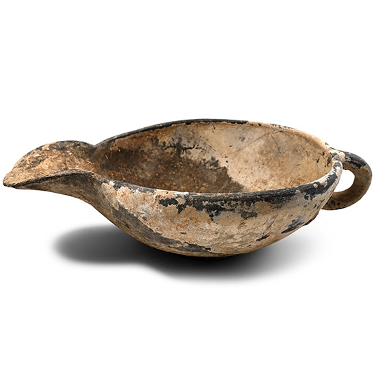 Western Asiatic Terracotta Pouring Vessel with Handle