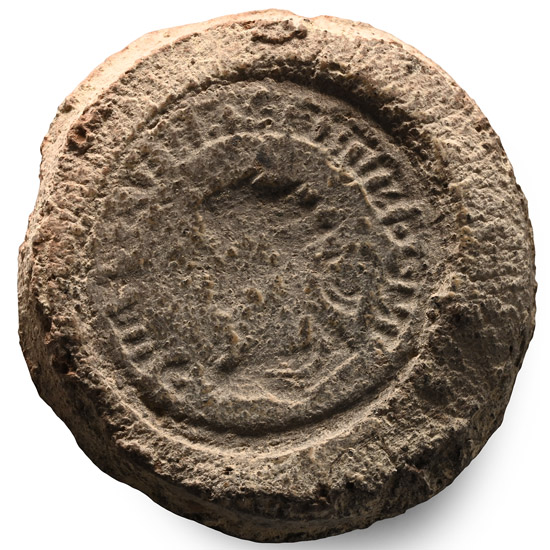 Roman Terracotta Forgers Mould for a Coin
