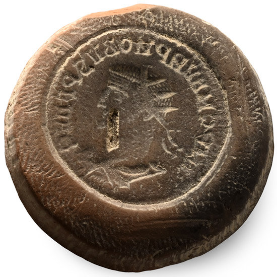 Roman Terracotta Coin Forgers Mould