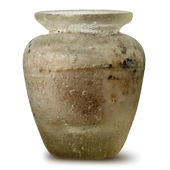 Roman Miniature Glass Cosmetic Jar