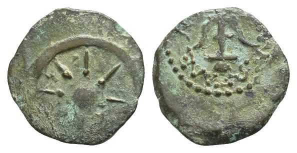 Judaea. Hasmoneans, Alexander Jannaios (Yehonatan) AE Prutah.