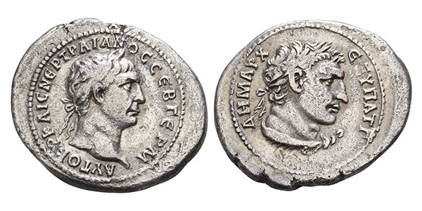 Trajan AR Tridrachm of Antioch, Seleucis and Pieria.