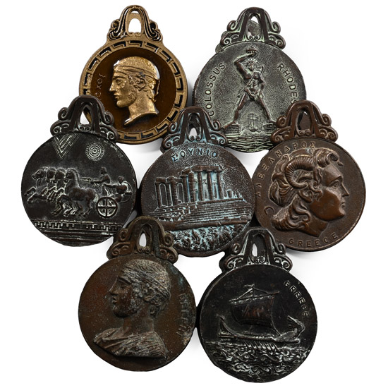 Post Medieval Bronze Sprung Decorative Clasp Collection