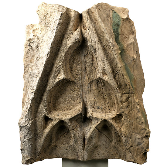Monumental Medieval Stone Gable from a Butress of York Minster Chapter House
