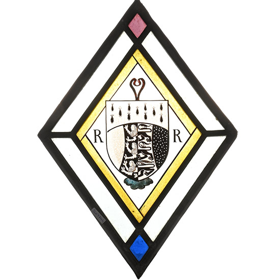 Post Medieval Stained Glass with Armorial