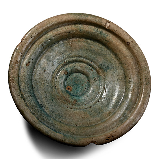 Large Parthian Blue Glazed Plate
