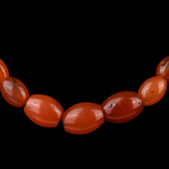Roman Style Carnelian Bead Necklace