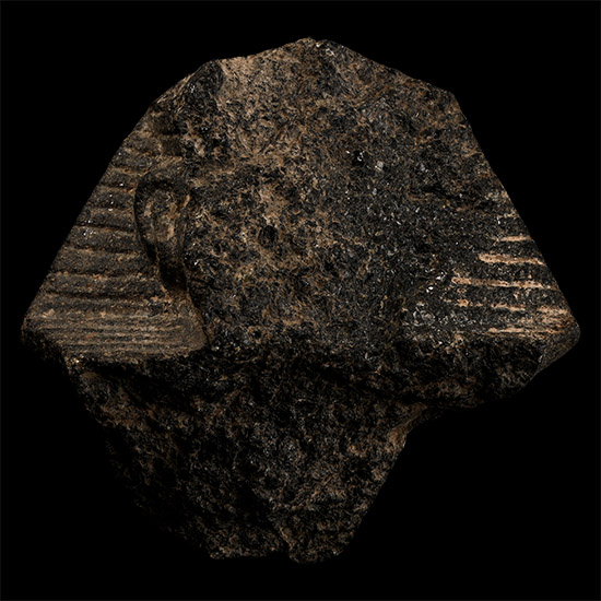 Egyptian Fragmentary Granite Head of a Pharaoh
