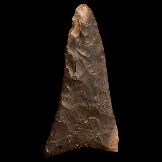 Egyptian Knapped Stone Fish-Tailed Knife