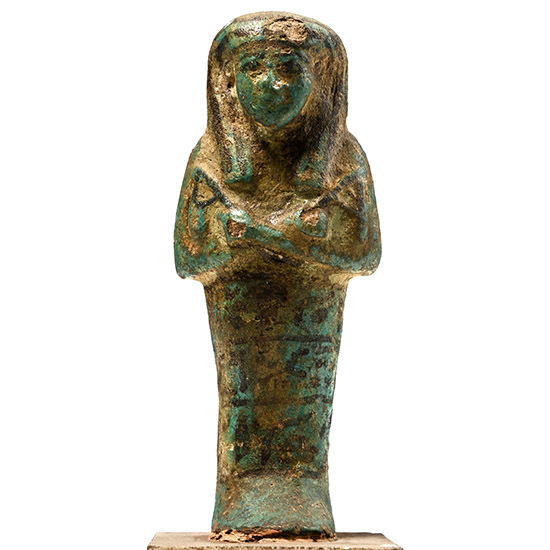 Egyptian Blue Faience Shabti of Pa-Ka