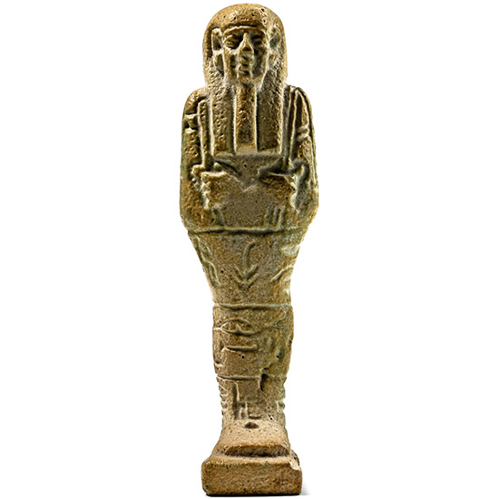 Egyptian Faience Shabti of the Overseer of Royal Children Horirani