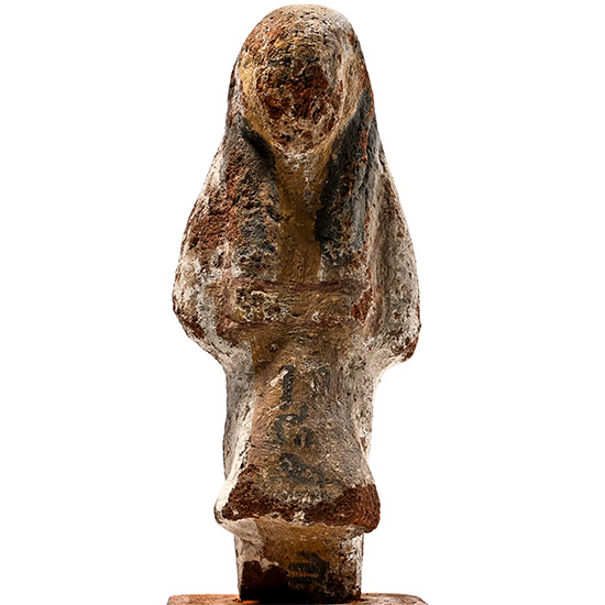 Egyptian Painted Clay Shabti in Daily Dress