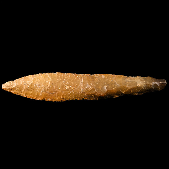 Danish Stone Age Knapped Flint Dagger