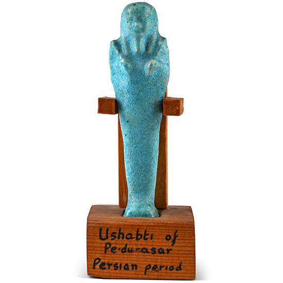Egyptian Blue Glazed Faience Shabti