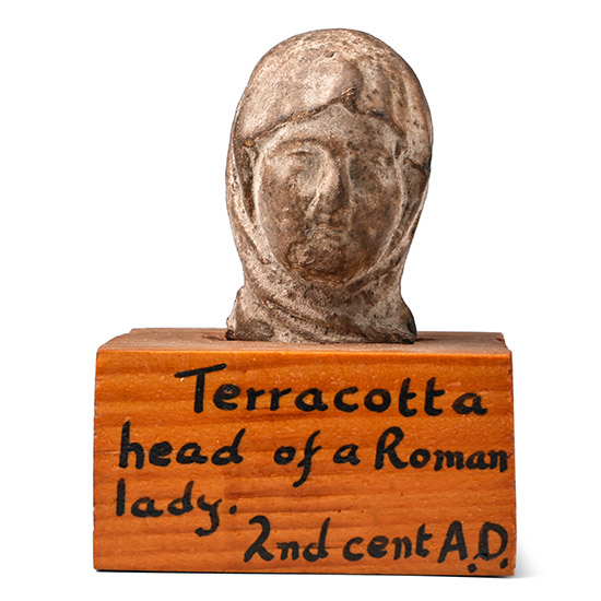 Egyptian Terracotta Head of a Roman Lady