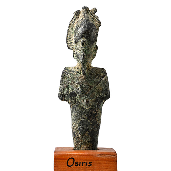 Egyptian Bronze Figure of the God Osiris