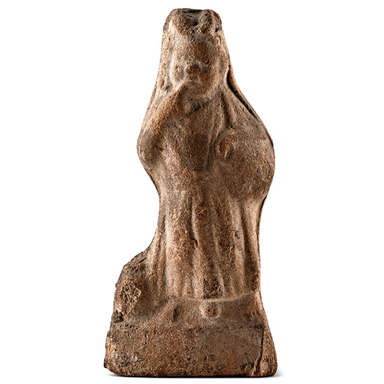 Egyptian Terracotta Statuette of the God Harpocrates