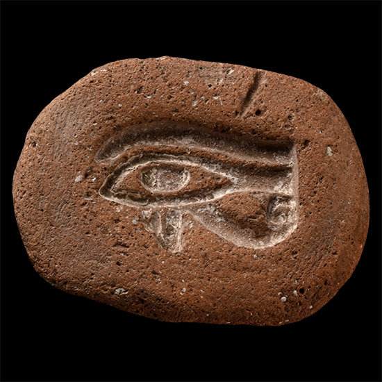Egyptian Terracotta Mould for a Wedjat Eye