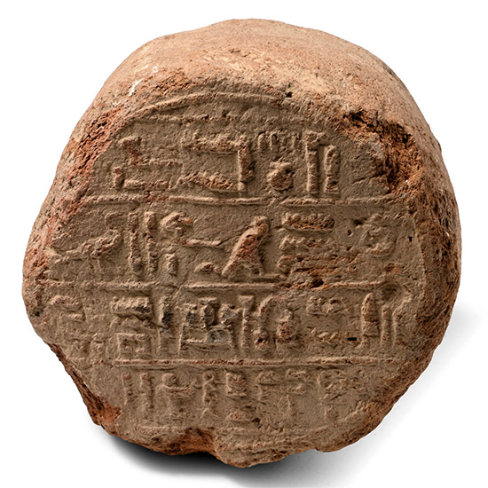 Egyptian Terracotta Funerary Cone of Montuemhat