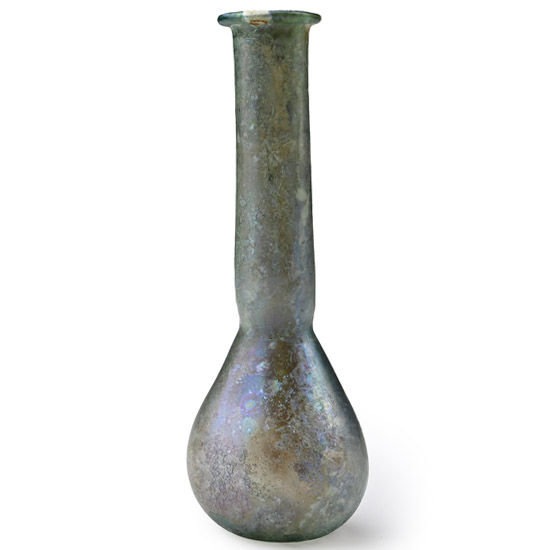 Roman Iridescent Glass Miniature Bottle