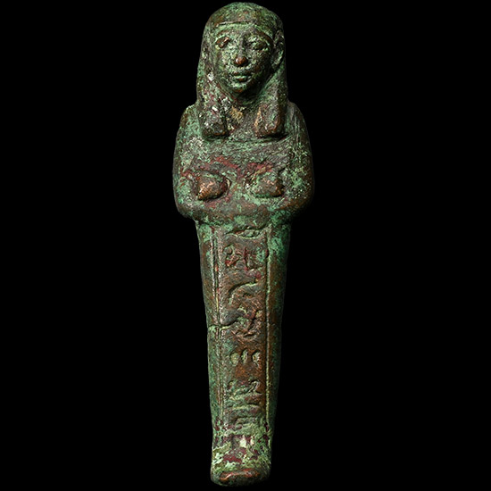 Egyptian Bronze Shabti for General Wendjebauendjed