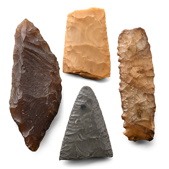 Egyptian Stone Age Knapped Tool Group from Thebes