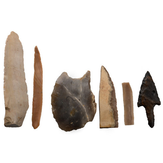 Egyptian Stone Age Knapped Tool and Arrowhead Collection