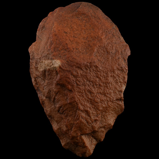 Large Stone Age Red Quatzite Acheulean Cordate Handaxe