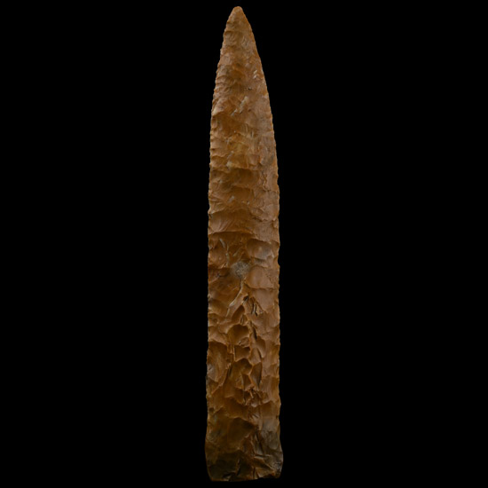 Danish Type IIIb Stone Age Knapped Flint Dagger