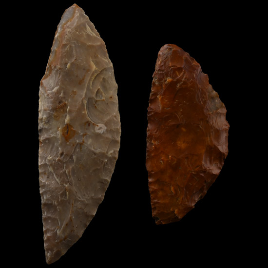 Danish Stone Age Knapped Flint Sickle Group