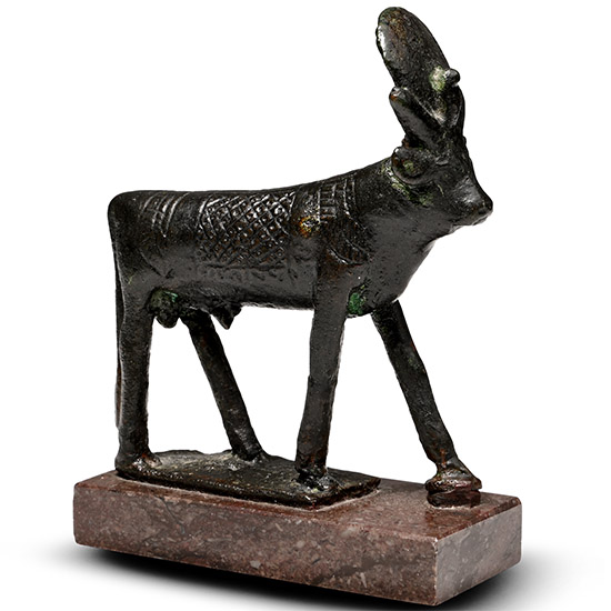 Egyptian Bronze Votive Apis Bull Statue