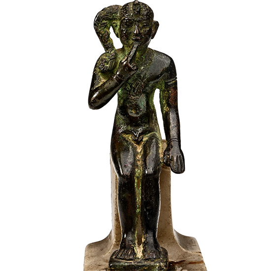 Egyptian Bronze Statuette of Harpocrates