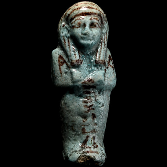 Egyptian Blue Glazed Shabti of Payefadjer