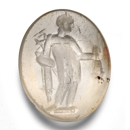 Roman Chalcedony Gemstone with Mercury