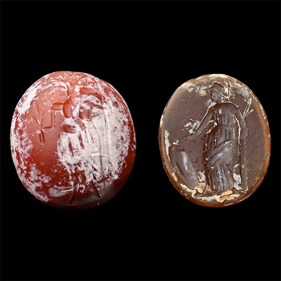 Roman Chalcedony Gemstone Collection