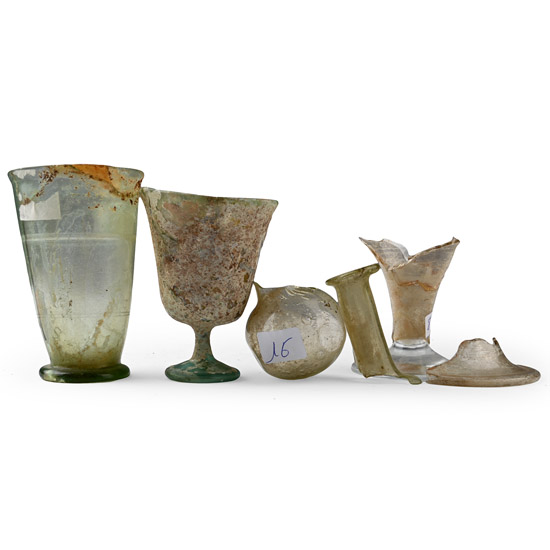 Roman Glass Fragment Collection